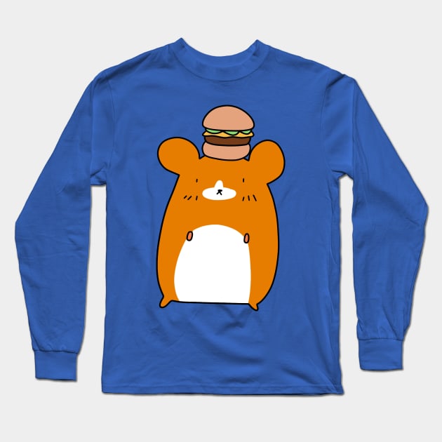 Hamburger Hamster Long Sleeve T-Shirt by saradaboru